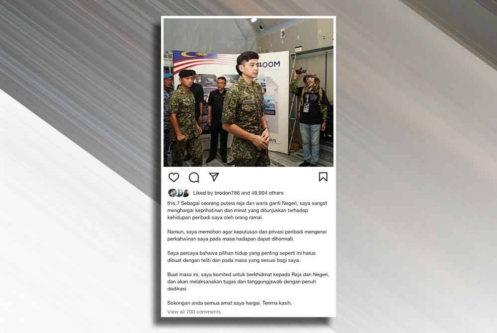 Hormati keputusan, privasi mengenai perkahwinan saya – Tengku Hassanal