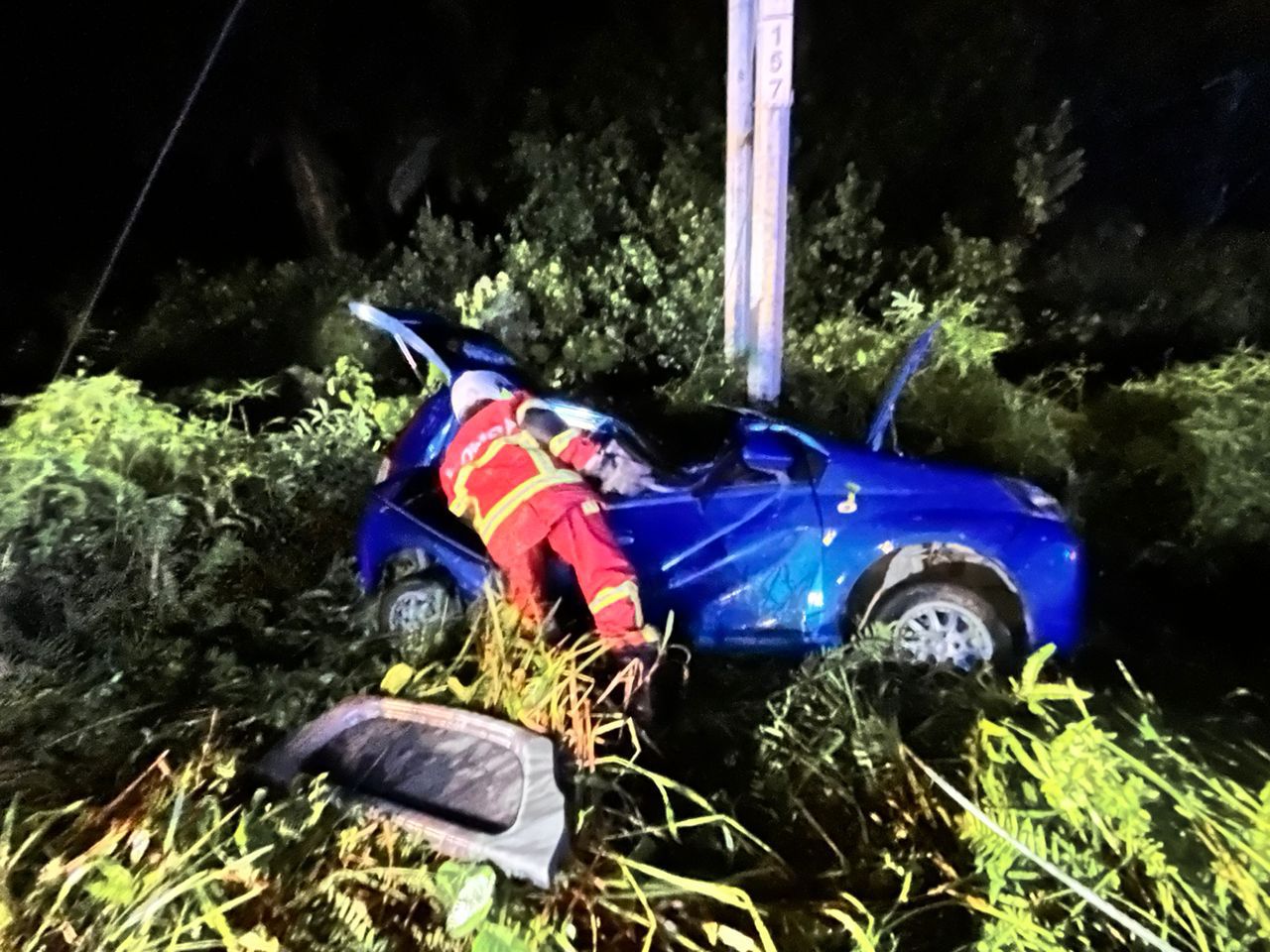 Lelaki cedera parah akibat kemalangan kendiri