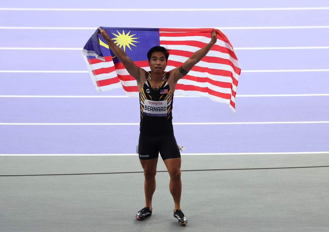 Paralimpik: Eddy Bernard catat rekod baharu 100 meter Asia