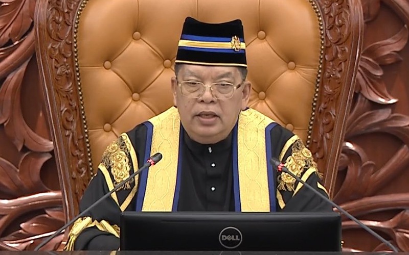 Speaker belum terima usul undi tidak percaya
