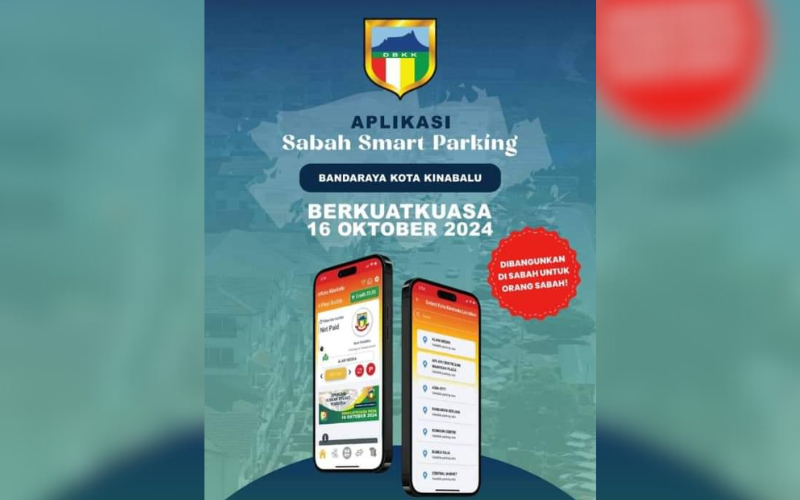 Muat turun aplikasi ‘Sabah Smart Parking’ mulai 9 Sept