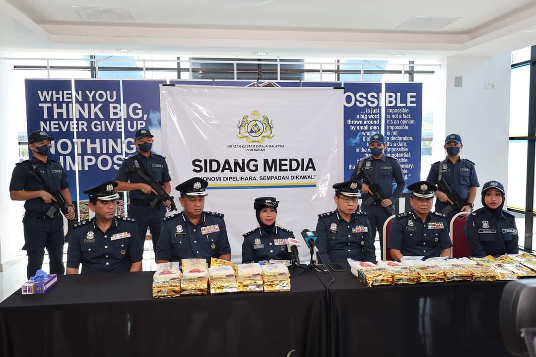 Kastam Sabah rampas lebih 20kg dadah jenis Methamphetamine