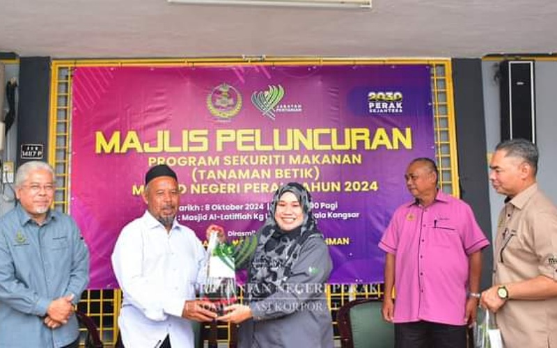 Sembilan masjid di Perak dipilih lokasi Program Sekuriti Makanan
