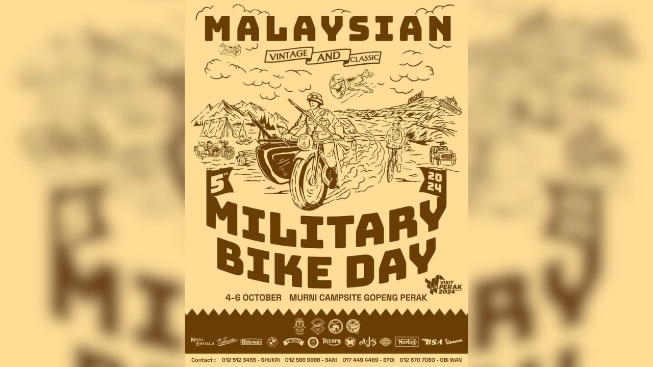 Peluang saksikan pameran motosikal klasik tentera, vintaj