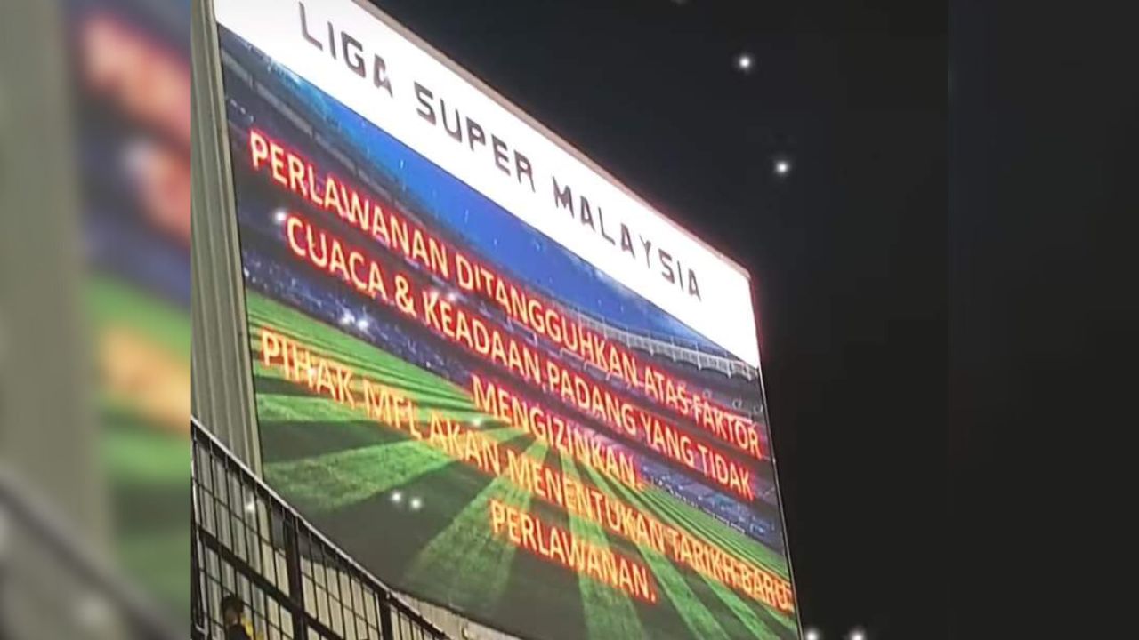 Perlawanan ulangan Perak FC-JDT di Stadium Perak ditangguh lagi