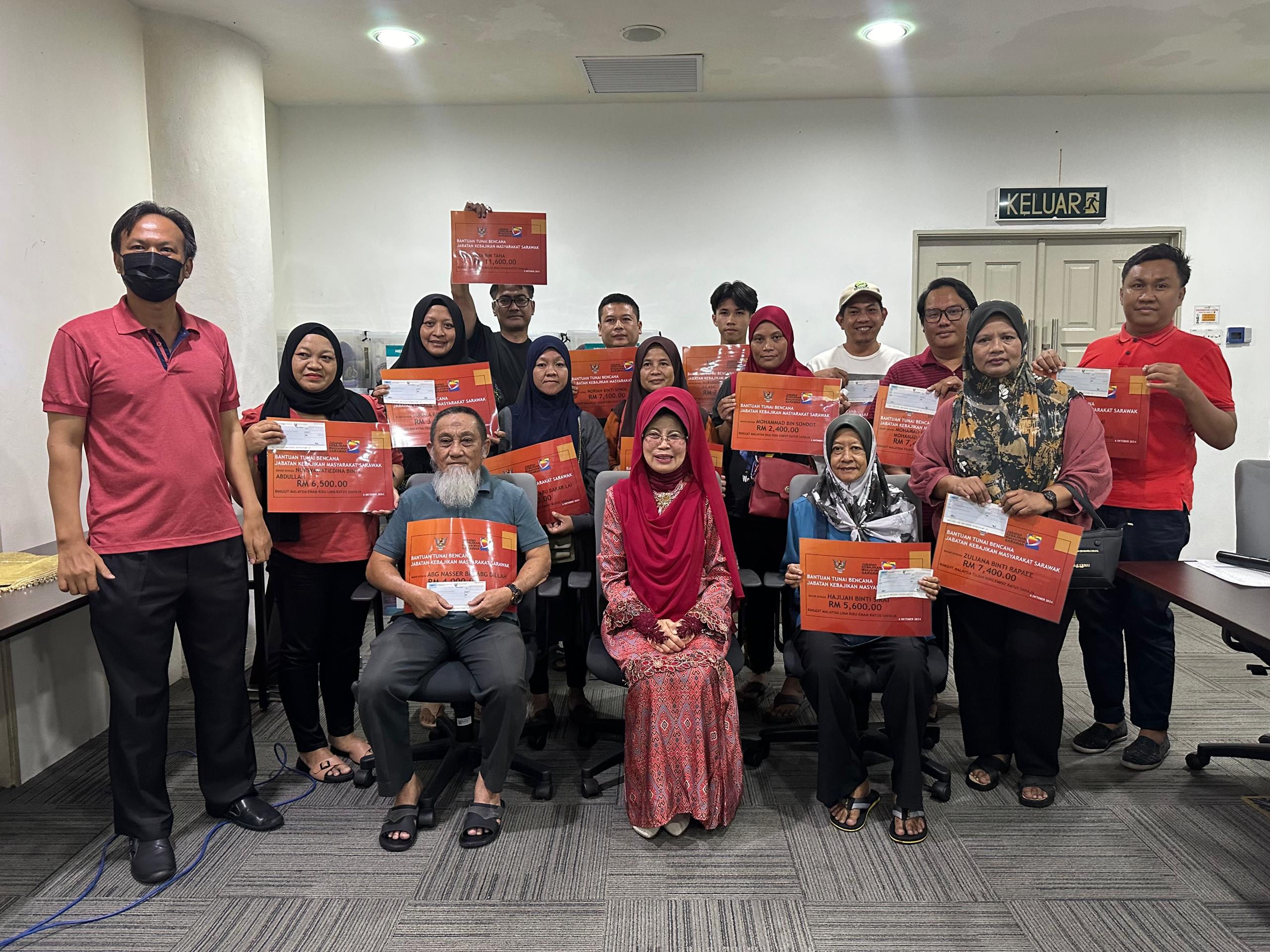 Bantuan RM149,750 untuk mangsa kebakaran di Kampung Hilir Sibu