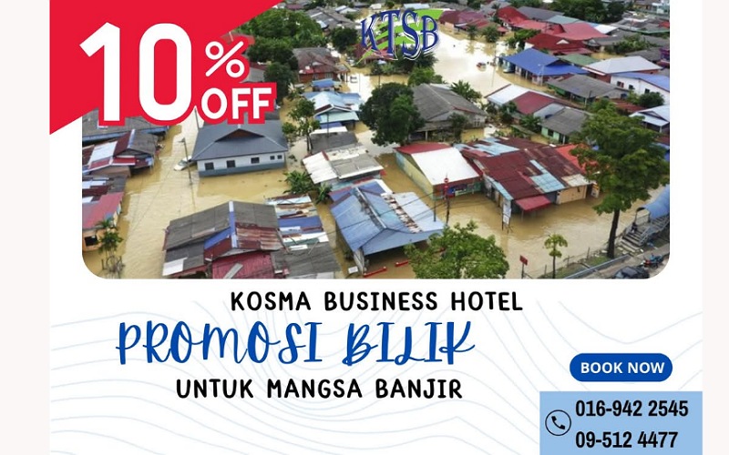 Kosma Business Hotel tawar diskaun khas untuk penduduk terjejas banjir