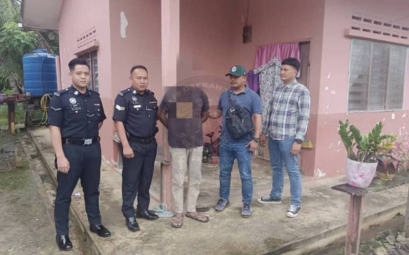 Padah libas parang pada rakan, lelaki warga tempatan dicekup polis