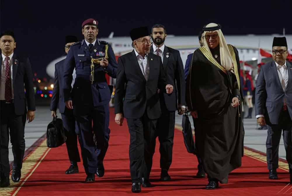 PM tiba di Bahrain untuk lawatan rasmi