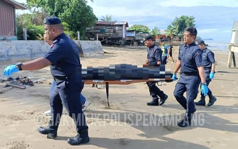 Mayat lelaki ditemukan terdampar di Pantai Gorongon, Petagas