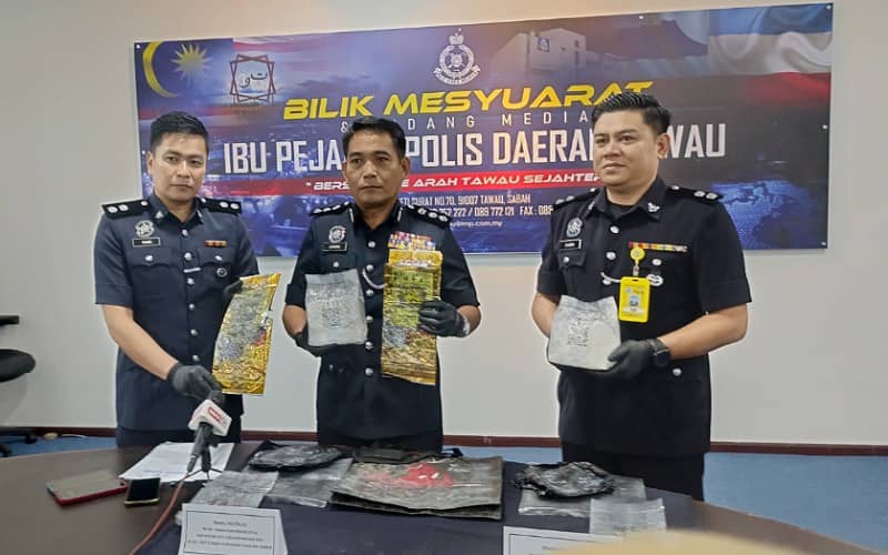 ‘Runner’ dadah diberkas, syabu lebih 2kg dirampas