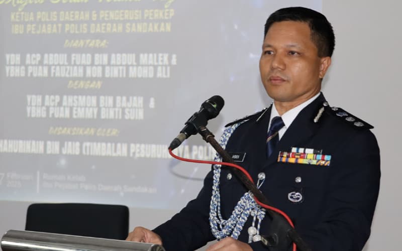Polis giat gempur jenayah dadah di Sandakan