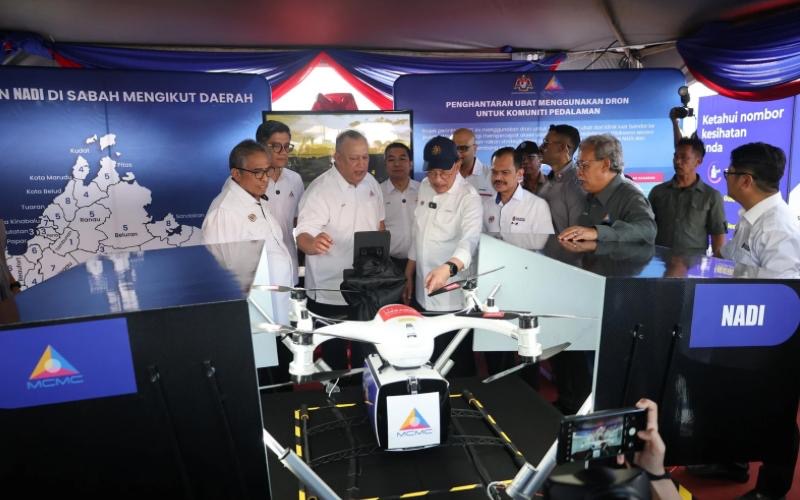 MCMC perkenal projek hantar ubat guna dron