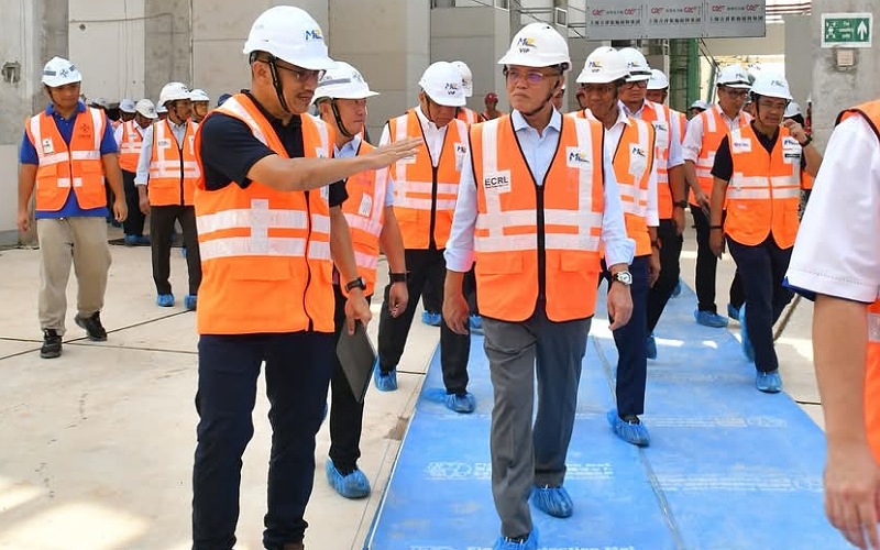 Projek ECRL Pahang siap 83.38 peratus