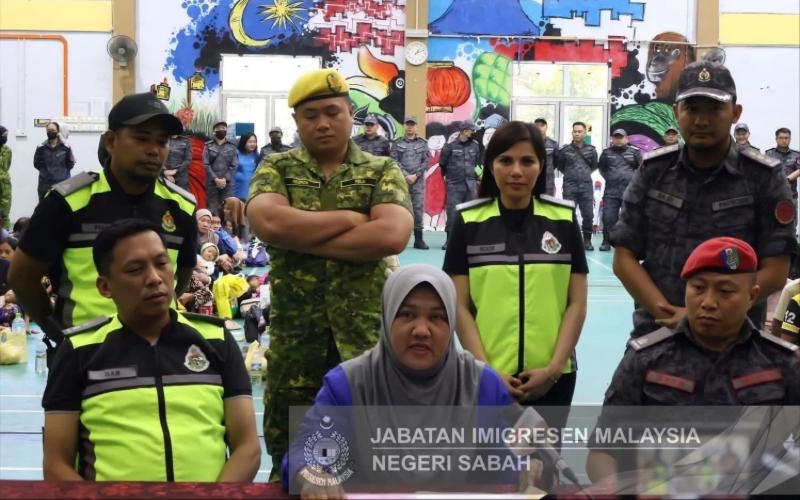 Imigresen Sabah serbu 2 penempatan PATI di Keningau, 141 individu ditahan 