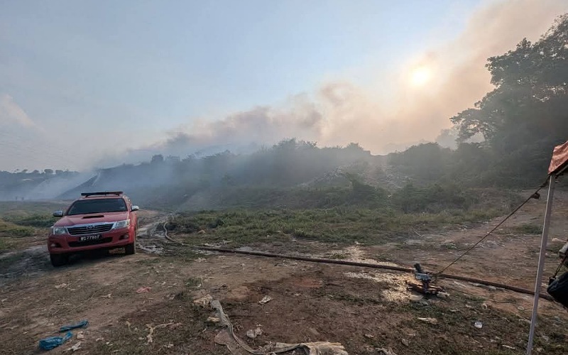 Kebakaran tapak pelupusan sampah Jerangau – Jabor terkawal