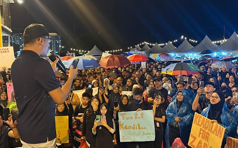 Hujan bukan penghalang ribuan warga Papar sertai solidariti untuk Zara Qairina