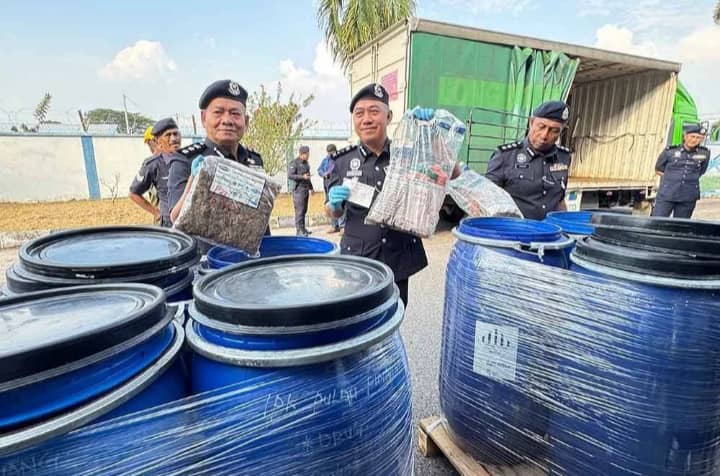 Polis Pulau Pinang lupus dadah rampasan bernilai RM2 juta