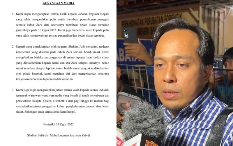 Kami tahan diri ulas laporan bedah siasat, elak percanggahan – Peguam keluarga Zara