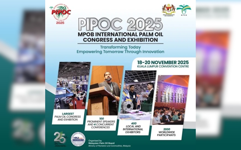 PIPOC 2025: Persidangan industri sawit antarabangsa bakal gamit 2,000 delegasi