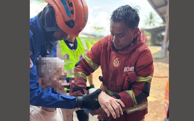 Warga emas melecur pada tangan, lapan rumah musnah dijilat api