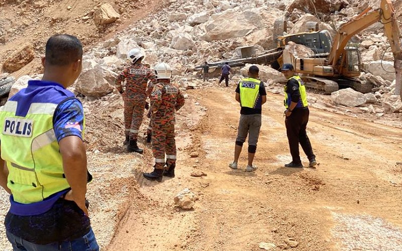 Mangsa tertimbus runtuhan kuari belum dijumpai