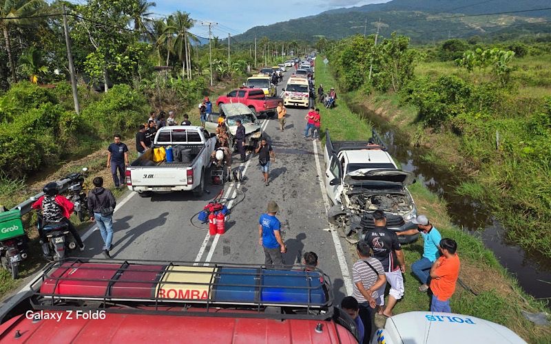 9 mangsa terbabit kemalangan 3 kenderaan di Kota Belud