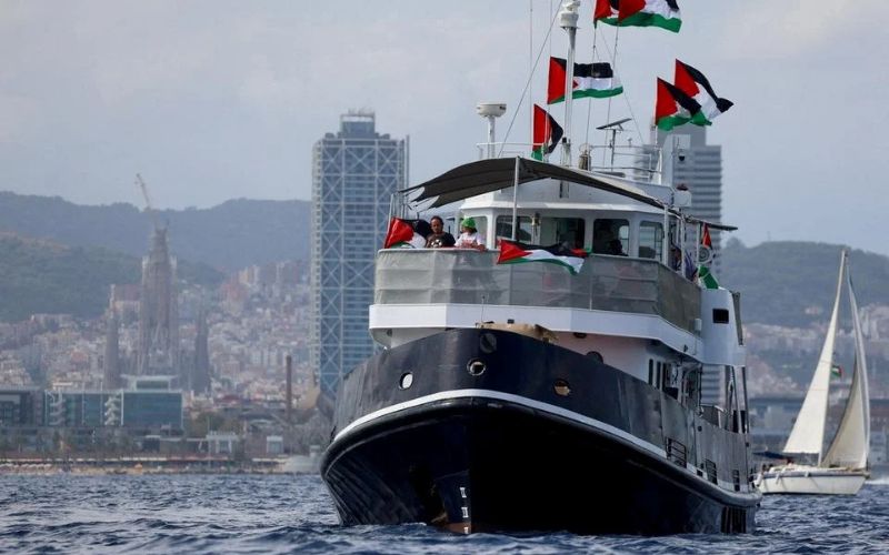Flotila bantuan Gaza berlepas dari Barcelona