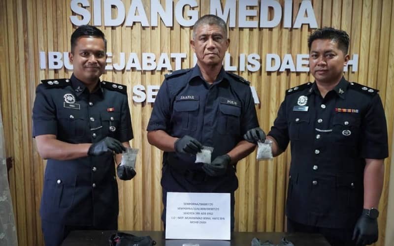 Lelaki edar syabu bernilai RM22,000 diberkas polis Semporna
