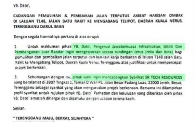 Surat rundingan terus: Amanah rakyat atau amanah kroni?