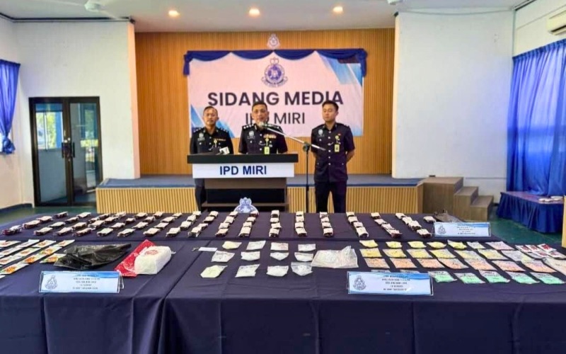 Sindiket edar dadah tumpas di Miri, rampasan lebih RM500,000
