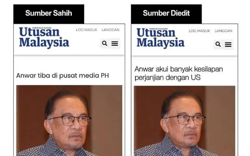 Utusan Malaysia akan saman pihak sebar berita palsu kenyataan Anwar