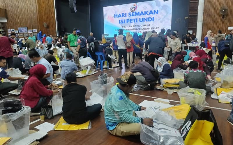 PRN17 Sabah: Persiapan hari mengundi bagi 4 DUN di Parlimen Kalabakan lancar