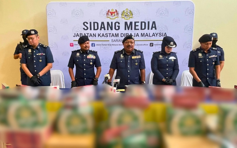 Kastam Sibu rampas 8.33 juta rokok, arak bernilai RM6.32 juta
