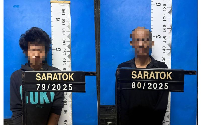Dua lelaki ditahan positif dadah di Saratok