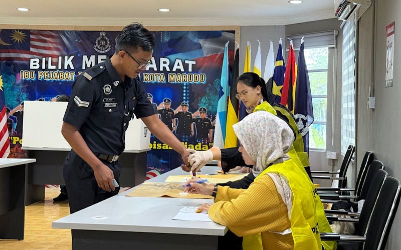 PRN17 Sabah: 98.94 peratus pengundi awal di DUN Bandau keluar mengundi