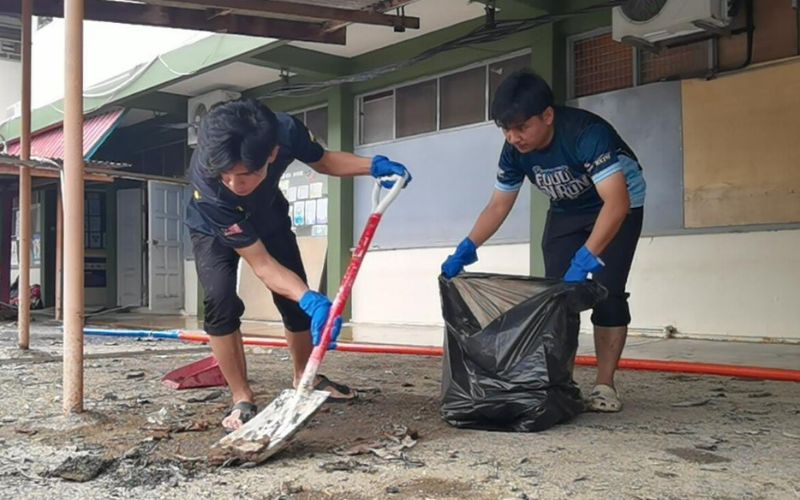 Mahasiswa UNIMAP turun padang bantu komuniti terjejas banjir