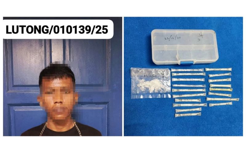 Lelaki warga asing ditahan bersama syabu di pasar Lutong
