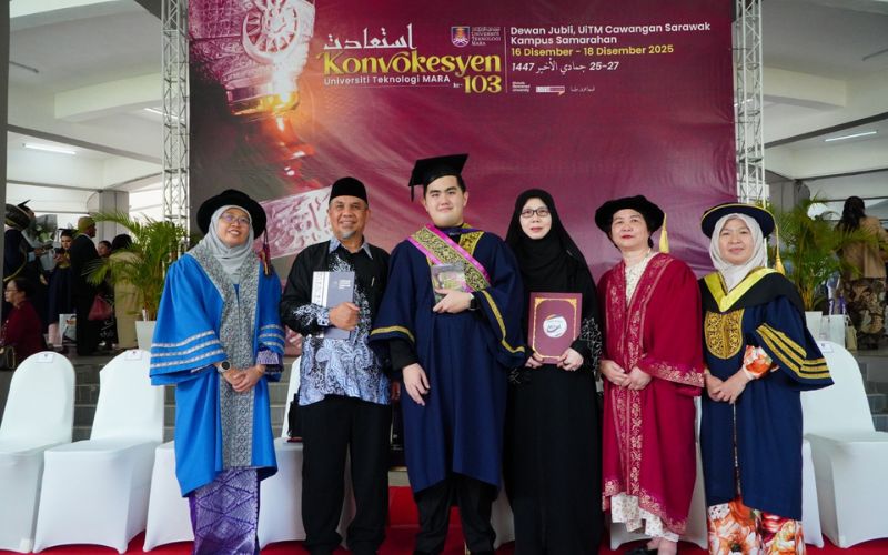UiTM Sarawak raikan 1,707 graduan berdaya saing pada Konvokesyen ke-103