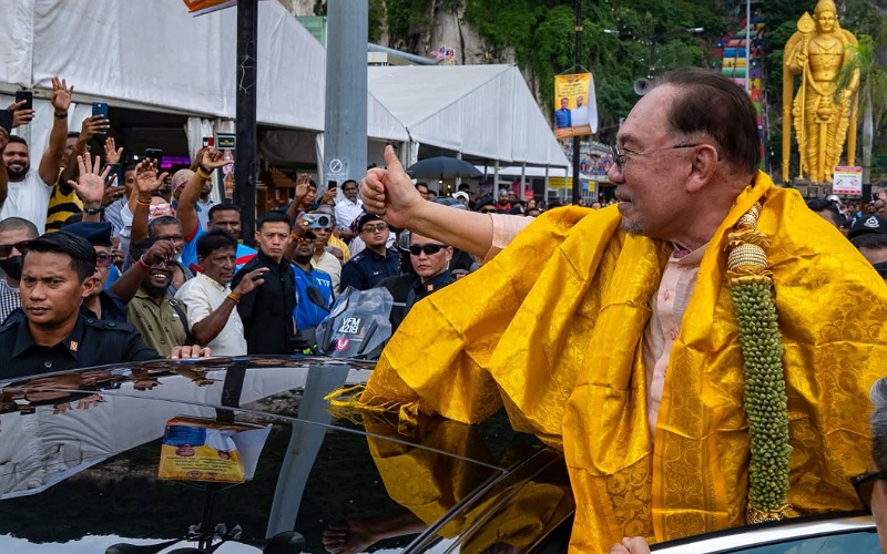 Anwar luang masa tinjau persiapan Thaipusam