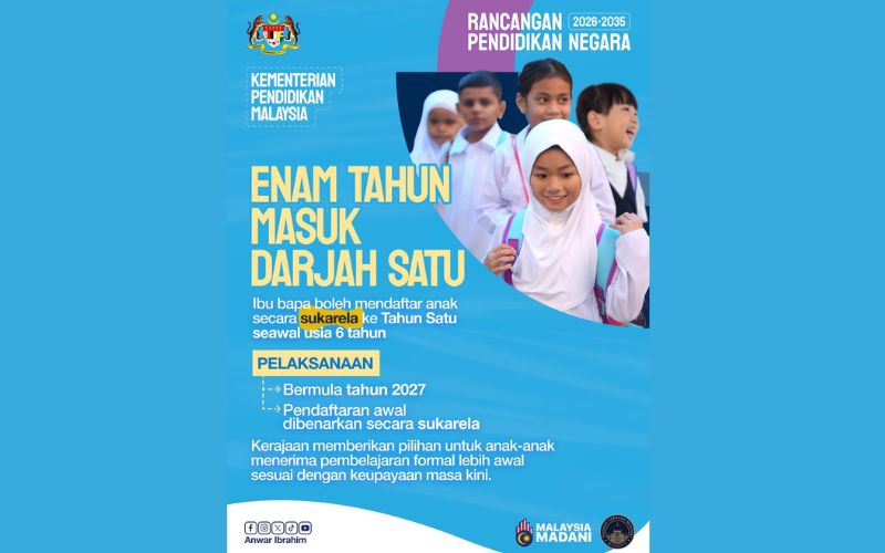 Darjah Satu untuk kanak-kanak 6 Tahun, langkah bijak