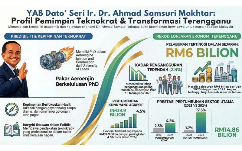 Teknokrat atau sekadar jenama politik? Realiti ekonomi Terengganu perlu dilihat sejujurnya