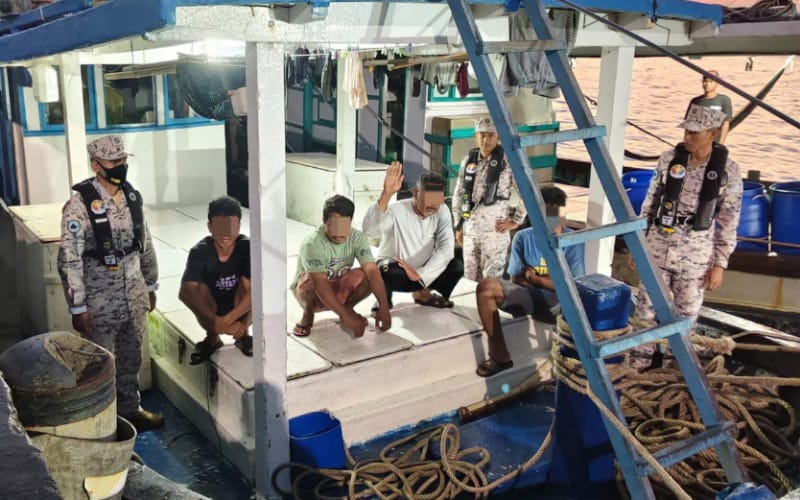 2 bot nelayan ditahan dalam operasi penguatkuasaan Maritim di perairan Sandakan