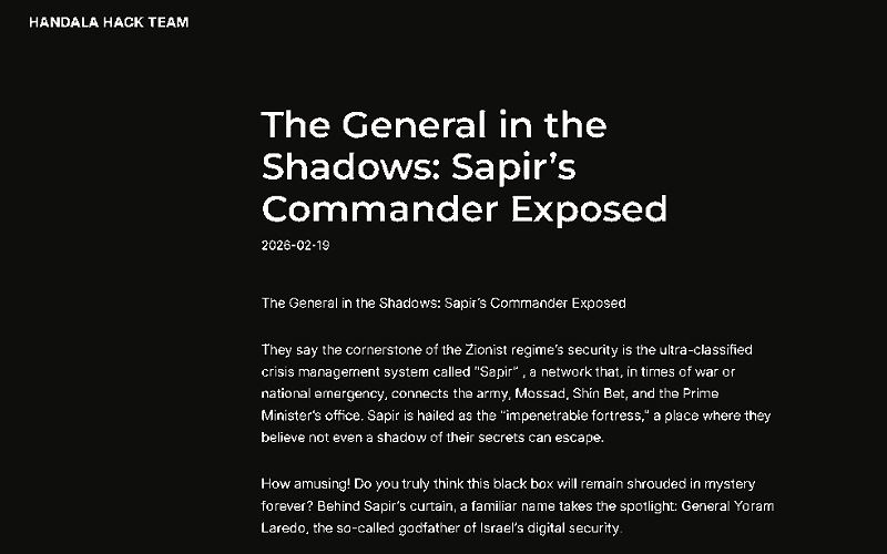 Handala godam laman web Stryker