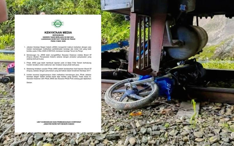 Insiden kereta api Tenom disiasat, laporan dibentang pada 11 Mac depan