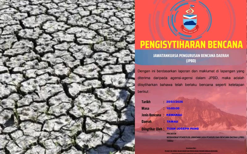 Tawau dilanda kemarau, status bencana diisytihar