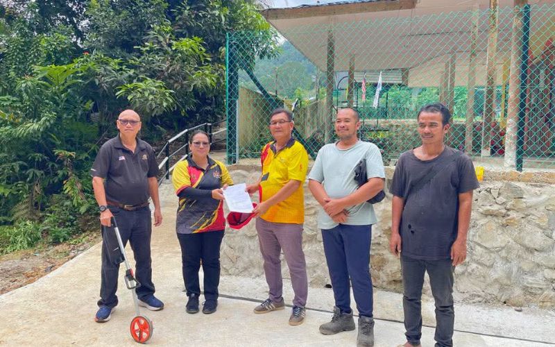 Laluan pejalan kaki pangkalan sungai Kg Lanchang Sabai siap dinaik taraf