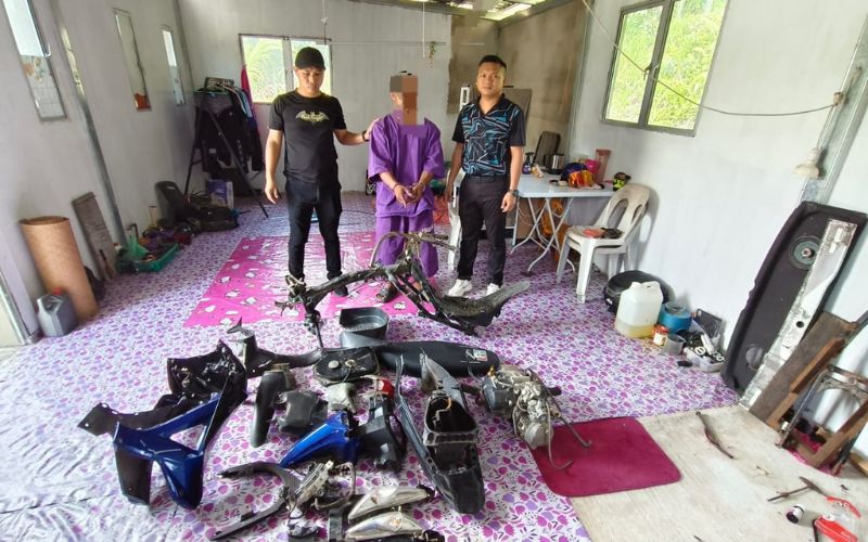 Polis Saratok berjaya tahan suspek kes curi kenderaan