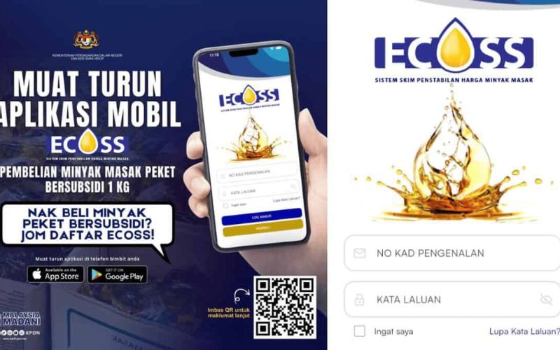 eCOSS tingkat ketepatan agihan subsidi minyak masak