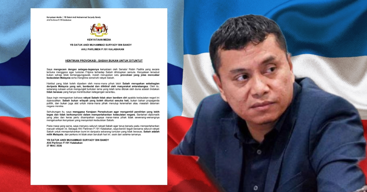 Sabah bukan untuk dituntut, propaganda politik – Andi Suryady